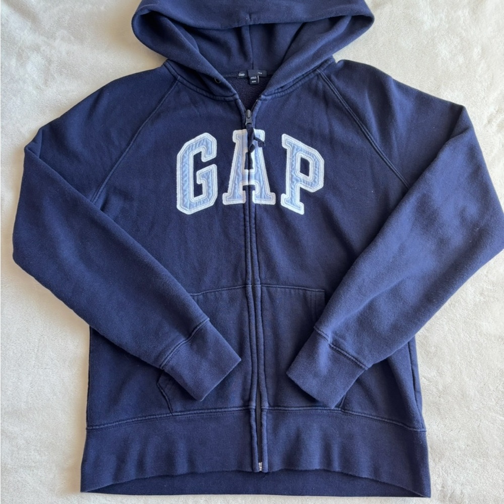 GAP Navy Blue Zip-Up Hoodie